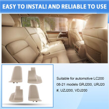 4pcs/Set Third-Row Hinge Cover for Land LC200 08-21 71486-60050 71485-60090 71639-60110 7162960380 A