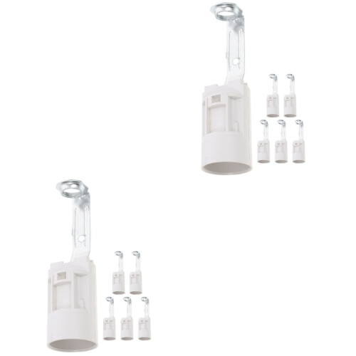 12Pièces Pièces Lampes E14 Blanches Pour Réparation Décoration 1