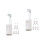 12Pièces Pièces Lampes E14 Blanches Pour Réparation Décoration 3