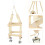 2St Beige Vogel Schommel Hangend Speelgoed 8