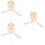 3St Creatieve Roze Lollipop Decor Resin Feest En Bruiloft Prop 6