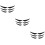 3Ensembles Embouts De Splitter Pour Pare-Chocs Noir Simple 1
