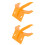 2Pièces Éplucheur Orange Pour - Électrique 4