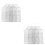 6Pièces Tablier Lavage Transparent PVC Usage 6