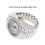 3St Comfortabele Witte Vingerhorloges Ring Quartz Dames 2