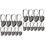 40Pièces Accessoires Boucles D'oreilles Fer Noir Pour 3