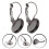 40Pièces Accessoires Boucles D'oreilles Fer Noir Pour 8
