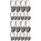 40Pièces Accessoires Boucles D'oreilles Fer Noir Pour 4