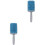 2Pièces Brosse Absorbante Bleue Manche Ergonomique Douceur 3