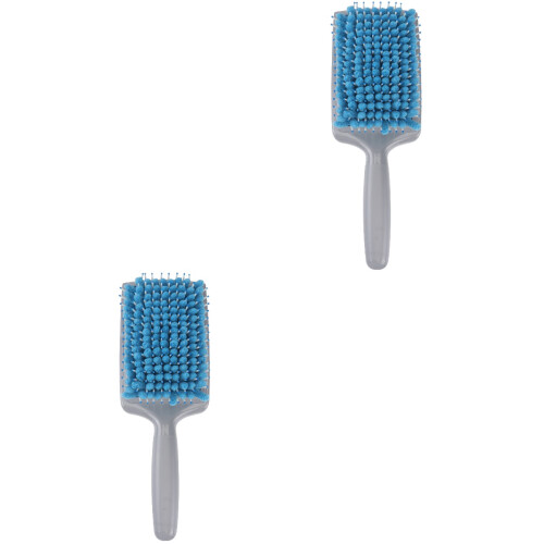 2Pièces Brosse Absorbante Bleue Manche Ergonomique Douceur 2