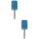2Pièces Brosse Absorbante Bleue Manche Ergonomique Douceur 7