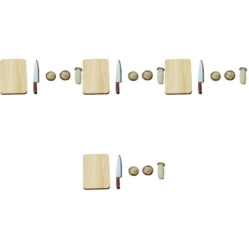 4Ensembles Mini Planche Décorative Pour Scène Miniature 1