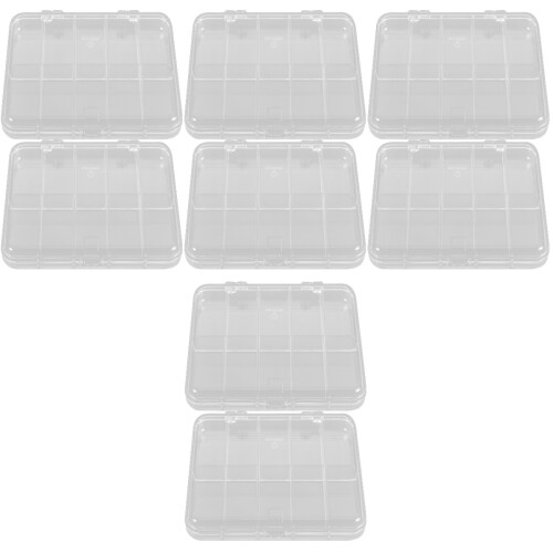 8Pièces Boîte D'organisation Plastique Multifonction 8 Compartiments 1