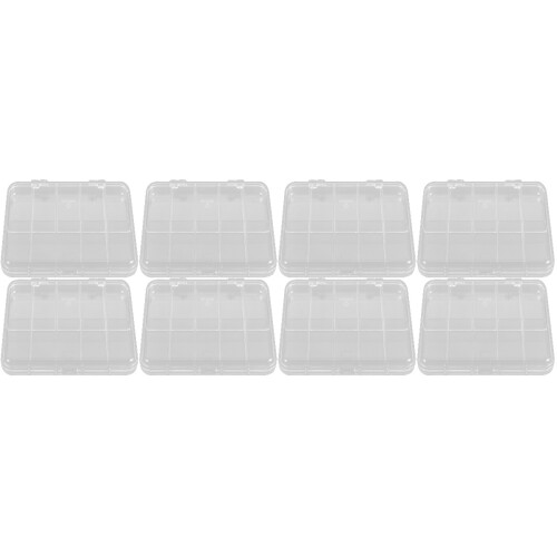 8Pièces Boîte D'organisation Plastique Multifonction 8 Compartiments 2