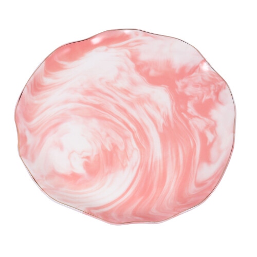 3Pièces Plateaux Design Rose En Céramique Pour 1