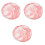 3Pièces Plateaux Design Rose En Céramique Pour 3