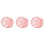 3Pièces Plateaux Design Rose En Céramique Pour 4