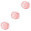 3Pièces Plateaux Design Rose En Céramique Pour 5