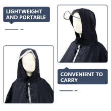1Stk Wasserdichter Regenponcho Mit Für Erwachsene Grün Outdoor