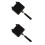 2Pièces Moldes À Gaufres Gâteaux Noir Design 4