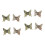 8Pièces Boutons De Métal Assortis Usage Intérieur Durable 3