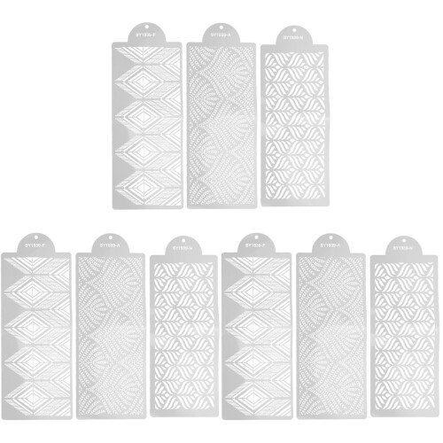 3Ensembles Gabarits Décoration Gâteaux Blancs Qualité 1