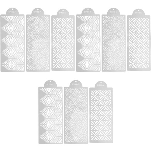 3Ensembles Gabarits Décoration Gâteaux Blancs Qualité 2