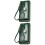 2Pièces Mode Vert En Cuir Et 5