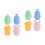 8Pièces Jouets De Bain Bébé Silicone Pour Enfants Multicolores 3