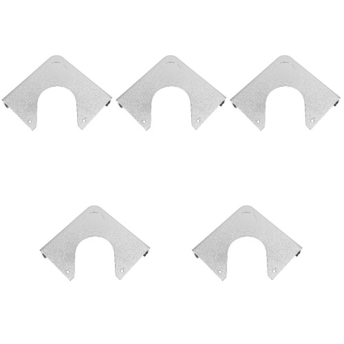 5Pièces Protecteurs D'angle Billard Résine Argentés Pour Décoration 1