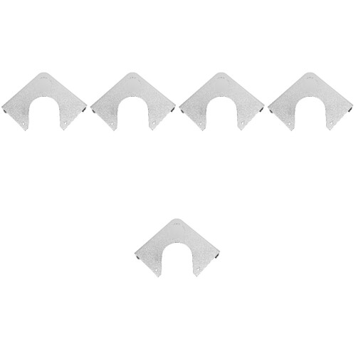 5Pièces Protecteurs D'angle Billard Résine Argentés Pour Décoration 2
