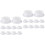 20Pièces Bouchons Blancs Pour Barril 200L Usage Chimique Durable 3