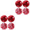 8St Eye-Catching Cheerleader Pompoms Rood Voor Support 3