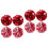 8St Eye-Catching Cheerleader Pompoms Rood Voor Support 4
