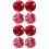 8St Eye-Catching Cheerleader Pompoms Rood Voor Support 5