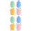 8Pièces Jouets De Bain Bébé Silicone Pour Enfants Multicolores 4