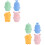 8Pièces Jouets De Bain Bébé Silicone Pour Enfants Multicolores 5