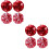 8St Eye-Catching Cheerleader Pompoms Rood Voor Support 6