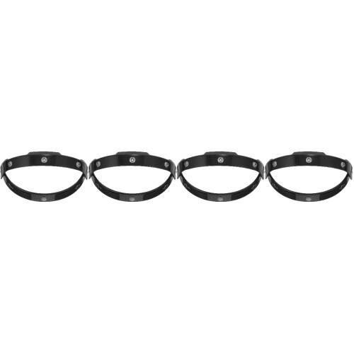 4Pièces Fixateurs Visor Casque Extérieur Noir Résistant Pièce 2