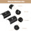 3Paires Shim Guidon Aluminium Durable Noir 4