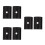 3Paires Shim Guidon Aluminium Durable Noir 3