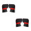 2Paires Hiver Manchettes Vent Pluie Noir 3