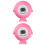 2Pièces Thermomètres Rose LED Pour Bain Bébé 4