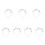 7Pièces Bandeau Étoile Argenté Accessoire Raffiné 2