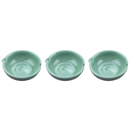 3Pièces Plateaux Encre Céramique Vert Pour Bureau Durable 2
