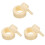 3Sets Witte Ijshoorntjes - Ergonomisch Handvat DIY Ijs Cone Maker 1