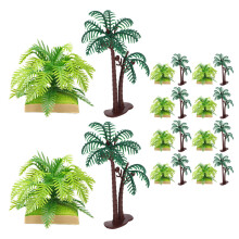 20St Plastic Mini Palmboom Voor Modelbouw En Decoratie