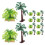 20St Plastic Mini Palmboom Voor Modelbouw En Decoratie 1