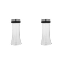 2Pièces Distributeurs D'épices En Verre Acier Inoxydable Colorés
