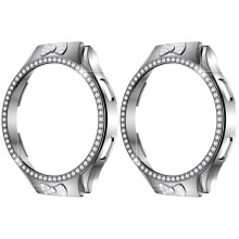 2St Zilveren Smartwatch Shell Met Glinsterende Krasbescherming